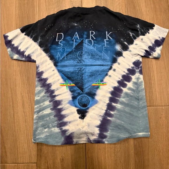 Liquid Blue Pink Floyd Prism Tie-Dye  T-Shirt - Picture 3 of 3